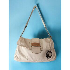 Liz Claiborne White Faux Leather Shoulder Bag